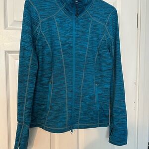 Zella Teal Full-Zip Jacket